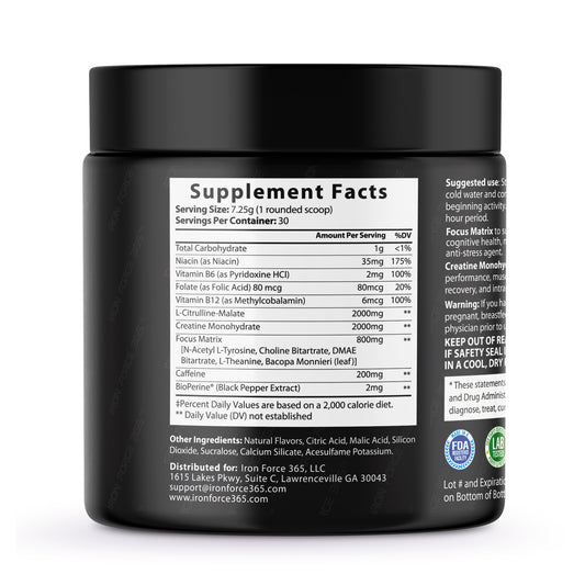 Focus Matrix Energy Pre-Workout (Lemon Splash)