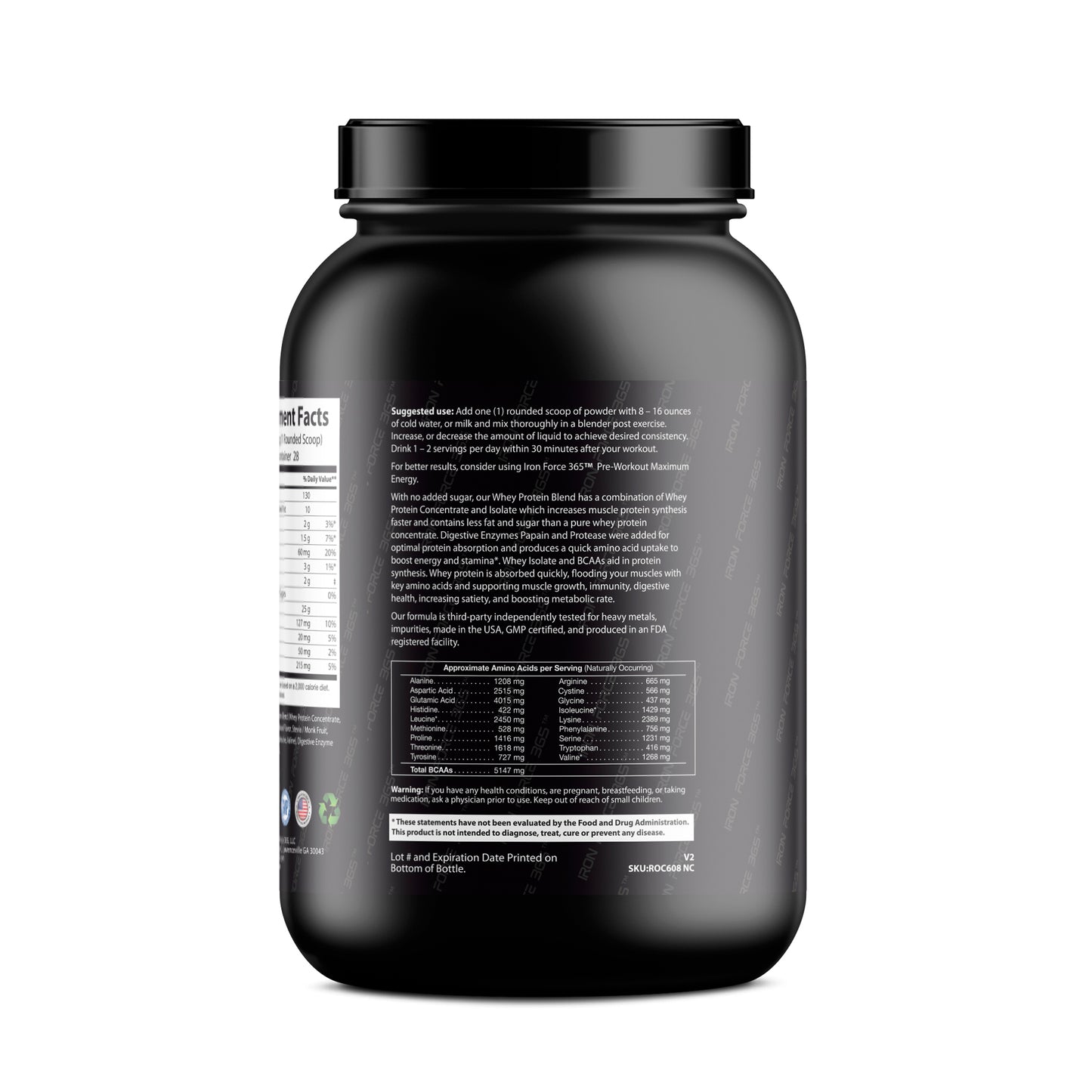 Whey Protein Blend w/BCAAs 2 in 1